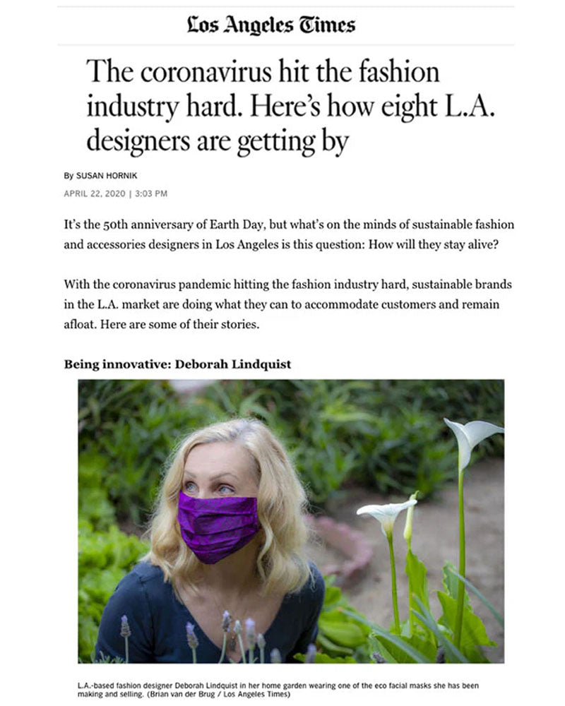 LA times editorial feature masks
