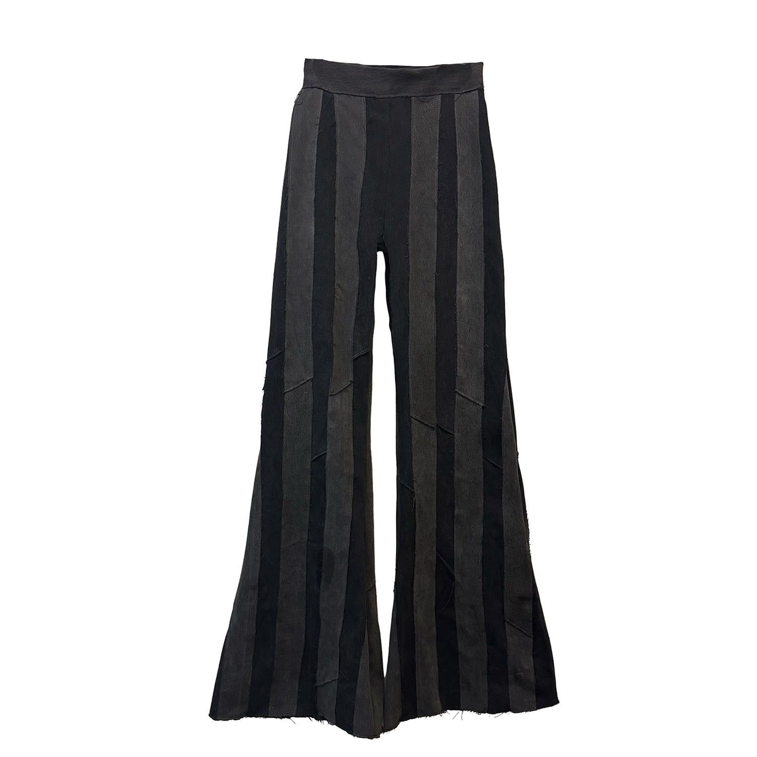 Layla Stripe Jean — High Waist Flare Denim Stripes