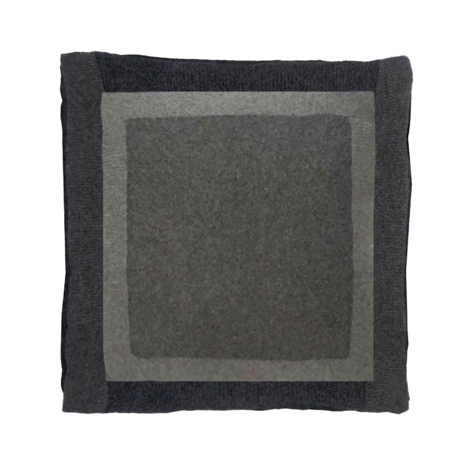 Grey Color Block Pillow + 24"