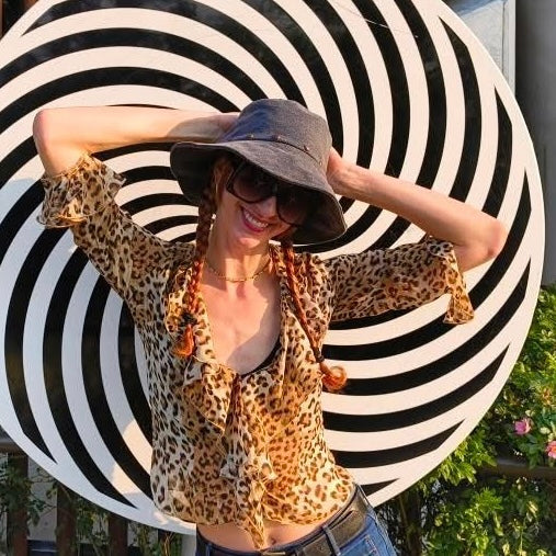 Studded Denim Bucket Hat-Distressed Black