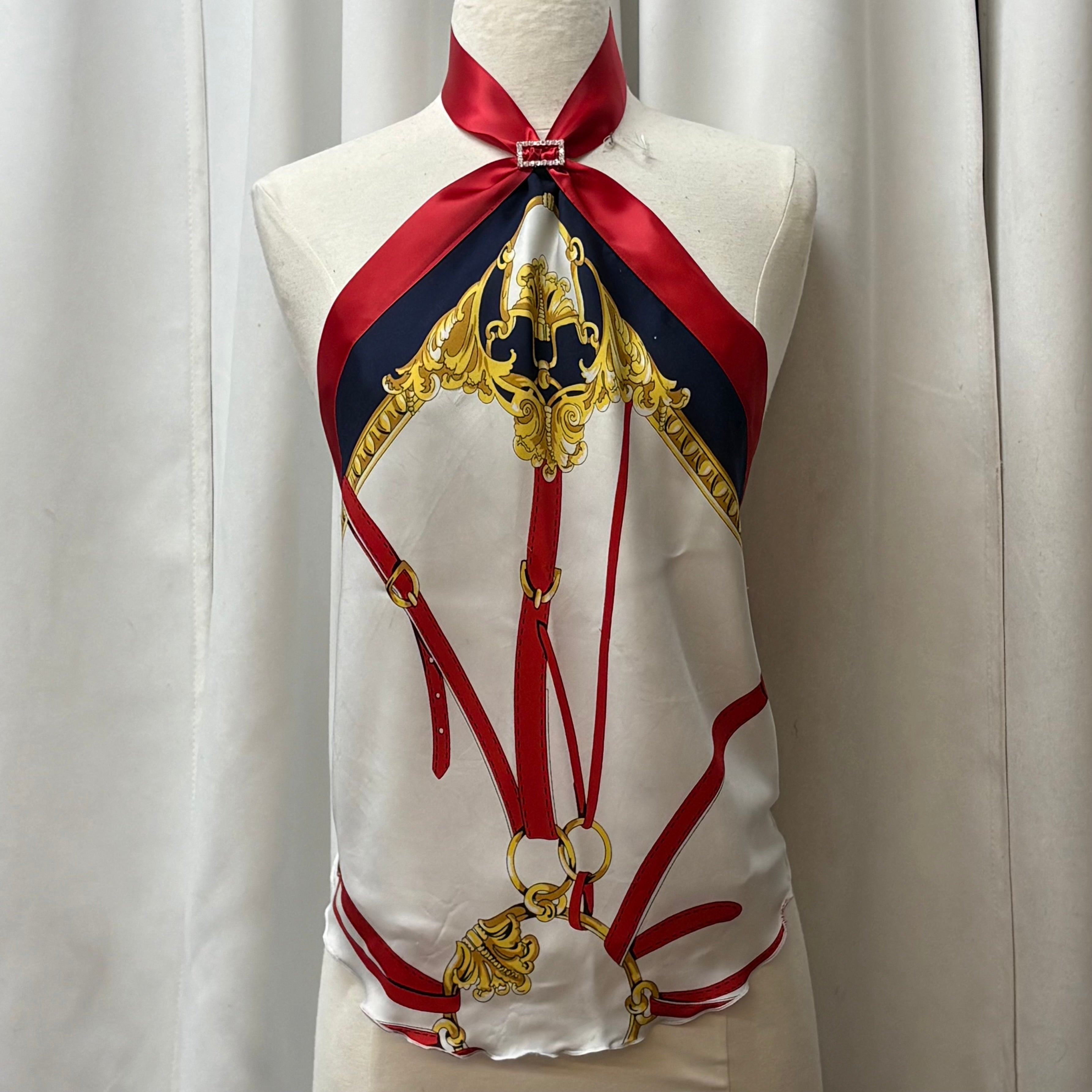 Vintage Scarf Halter Tops