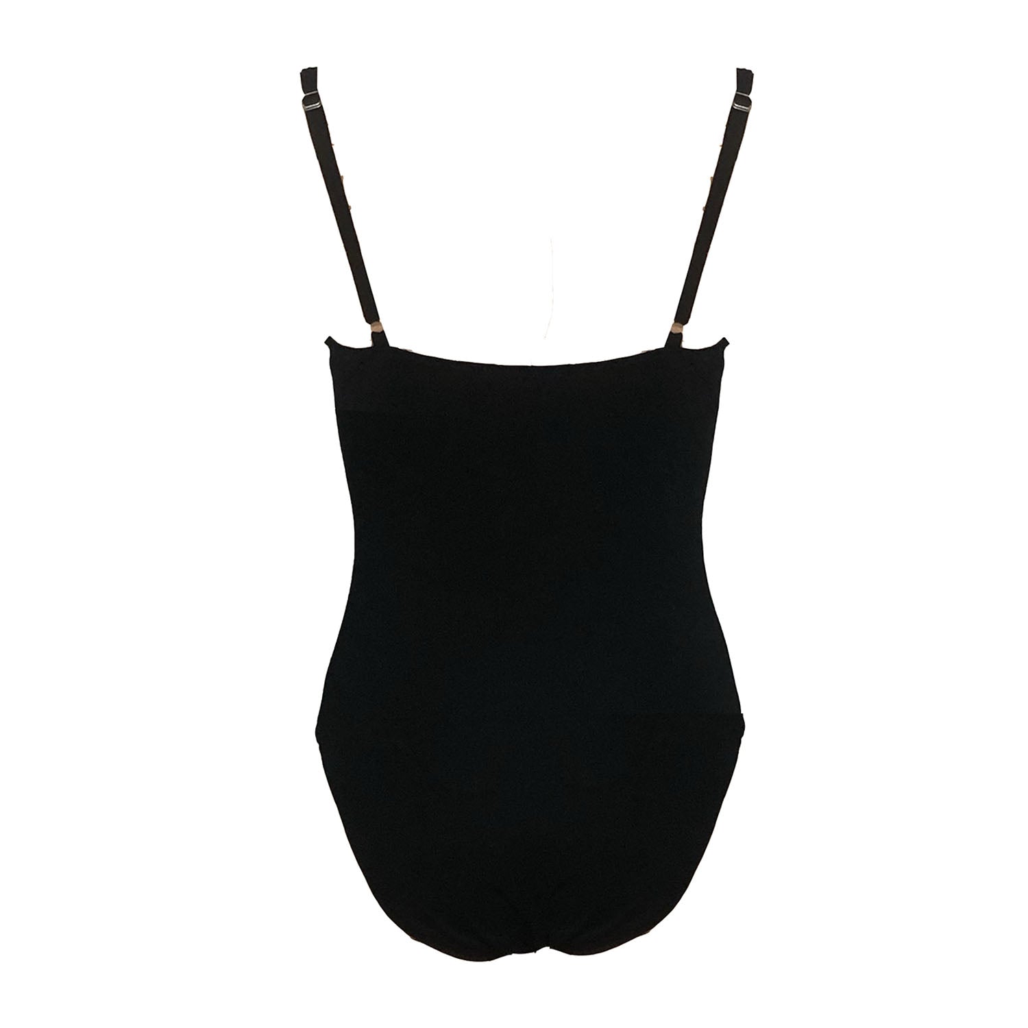 back black stretch modal bodysuit with adjustable spaghetti straps – Britt Bodysuit