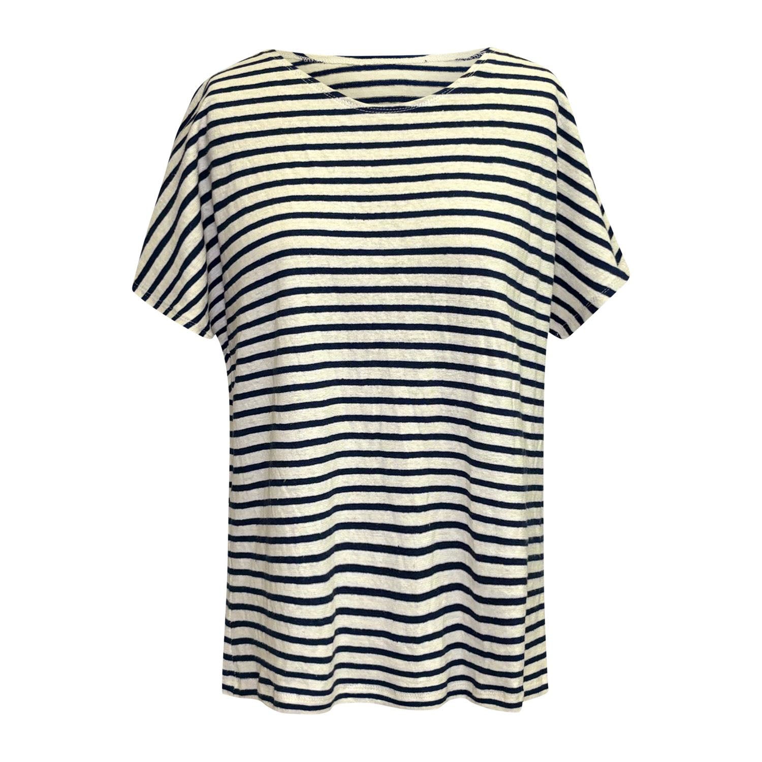 striped dolman hemp tee