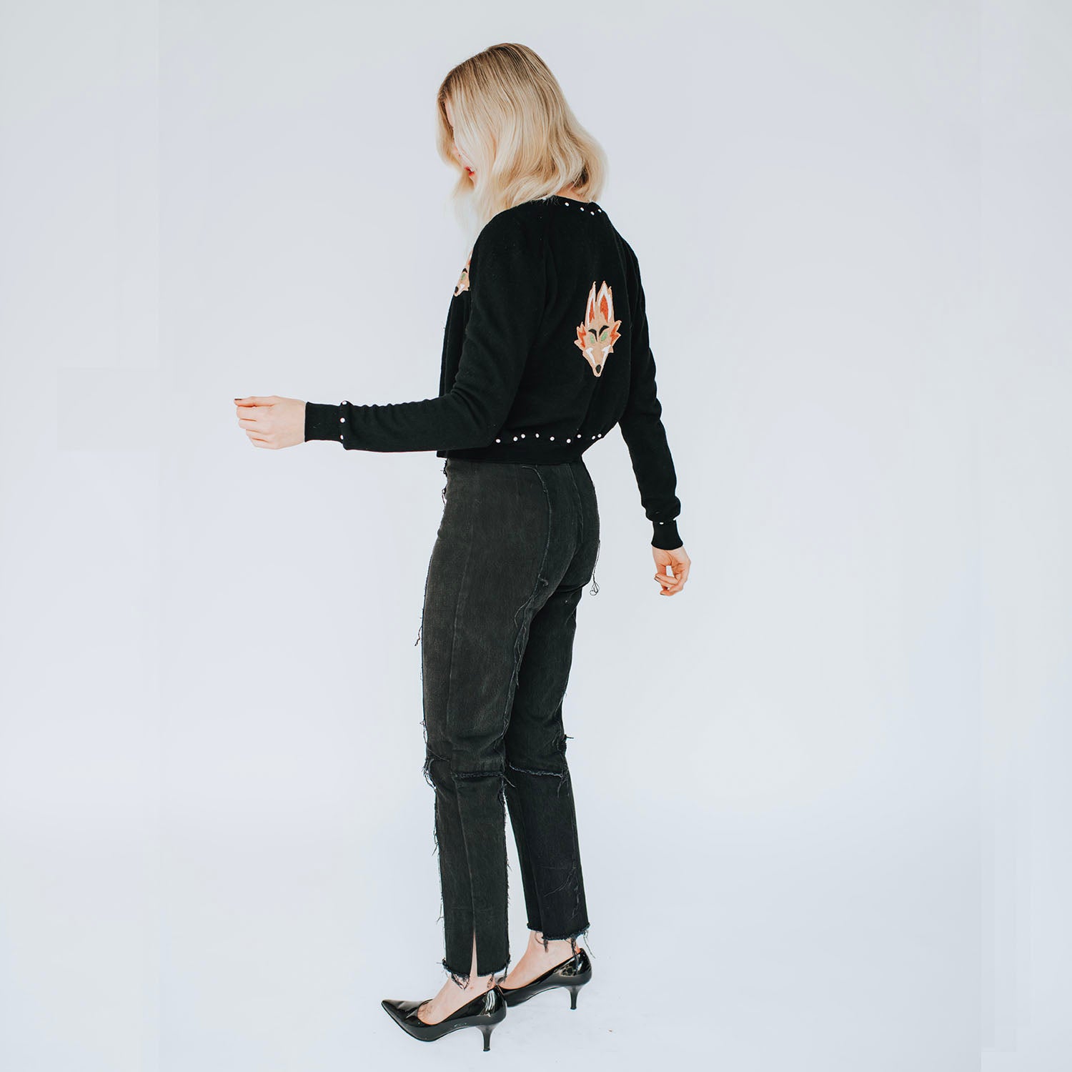 Mila Cigarette Jean — Black