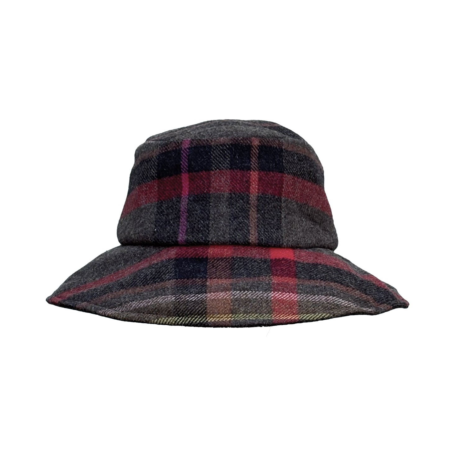 Plaid Bucket Hat — Multicolor