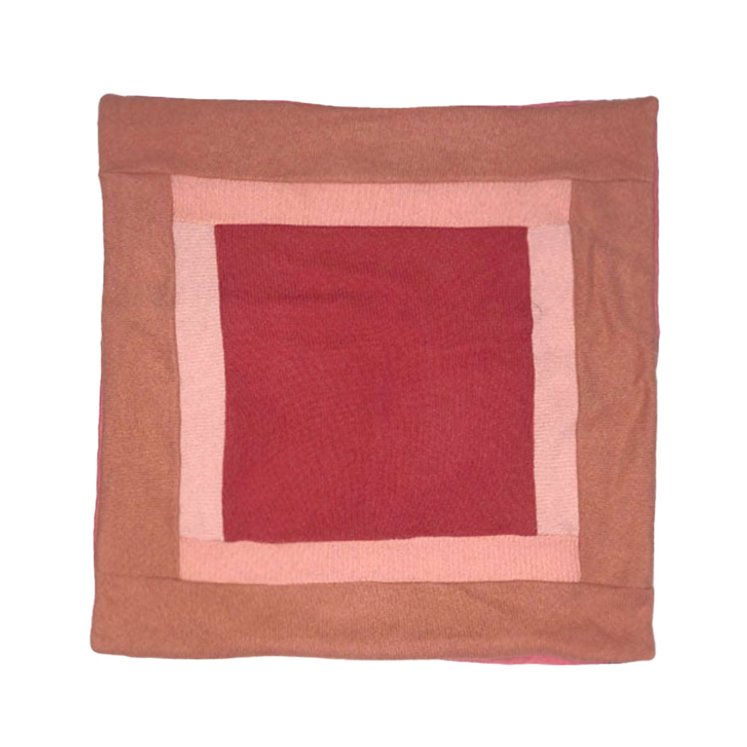 Color Blocked Pillow Peach +16"