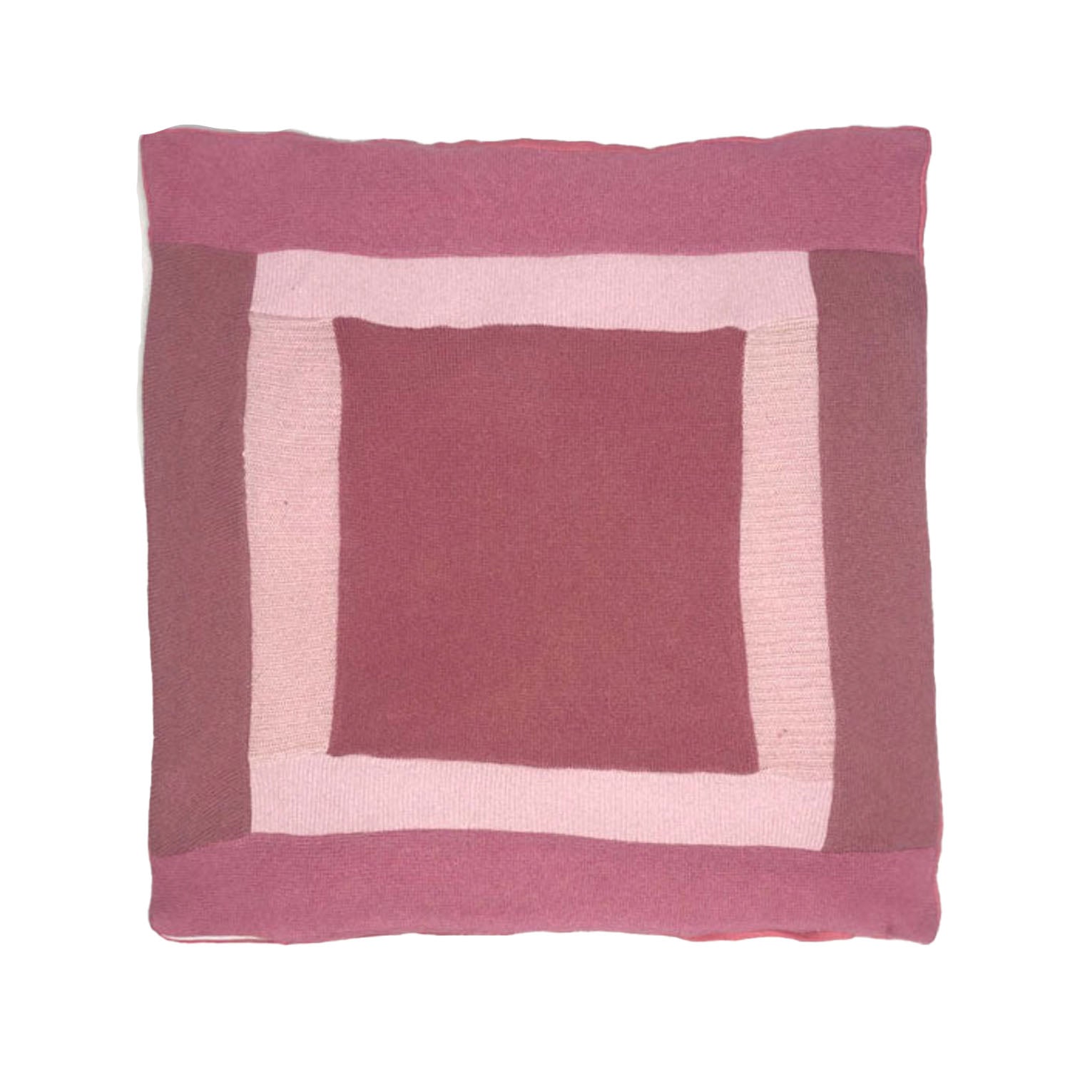 pink color block pillow