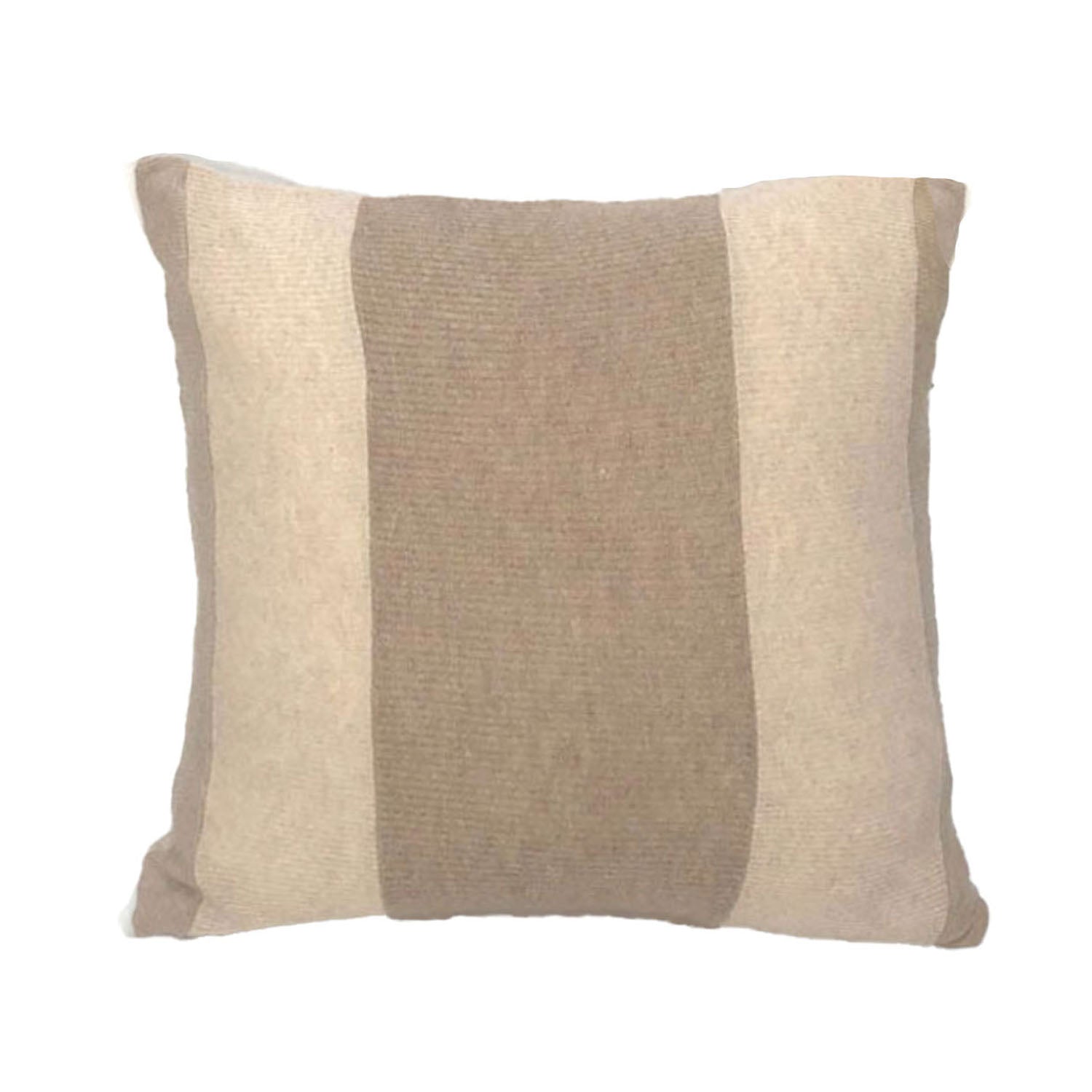 oatmeal cashmere stripe pillow
