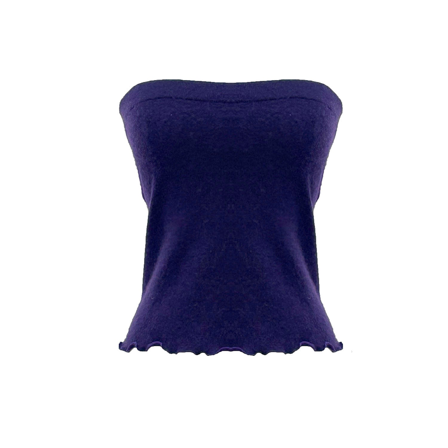 purple cashmere tube top