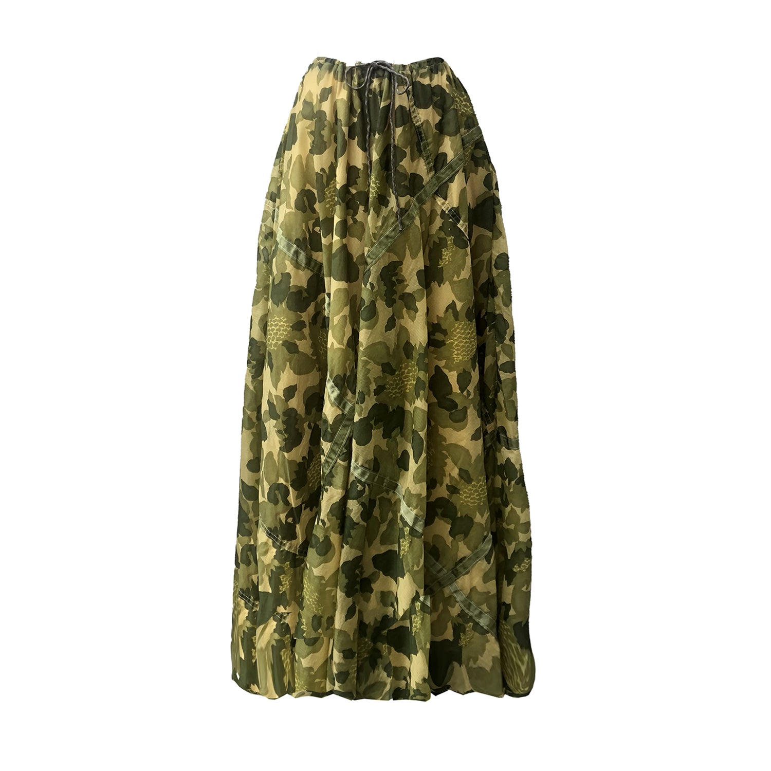Amy Maxi Parachute Skirt-Camo