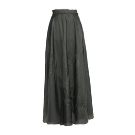 Amelia Maxi Parachute Skirt-Steel Grey