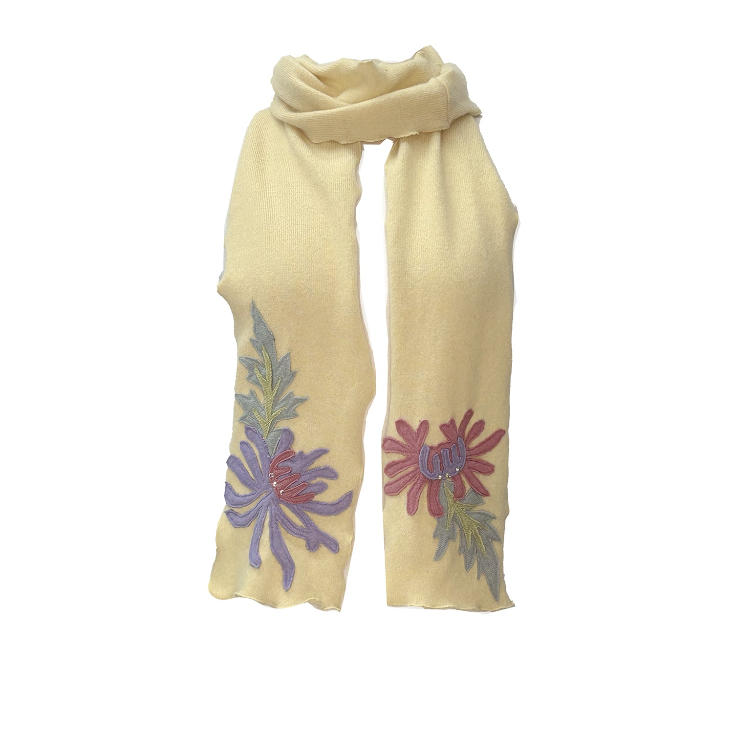 Chrysanthemum floral scarf