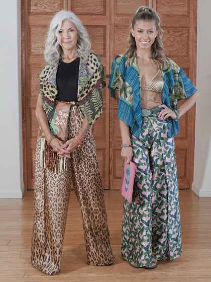 Tropical scarf print