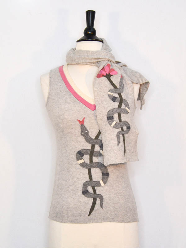 cashmere sweater and scarf set