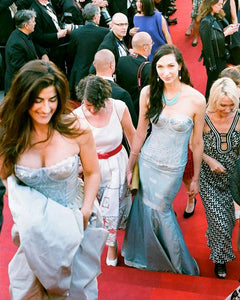 erin salt and larissa gleissner at 2013 cannes festival in deborah lindquist eco couture