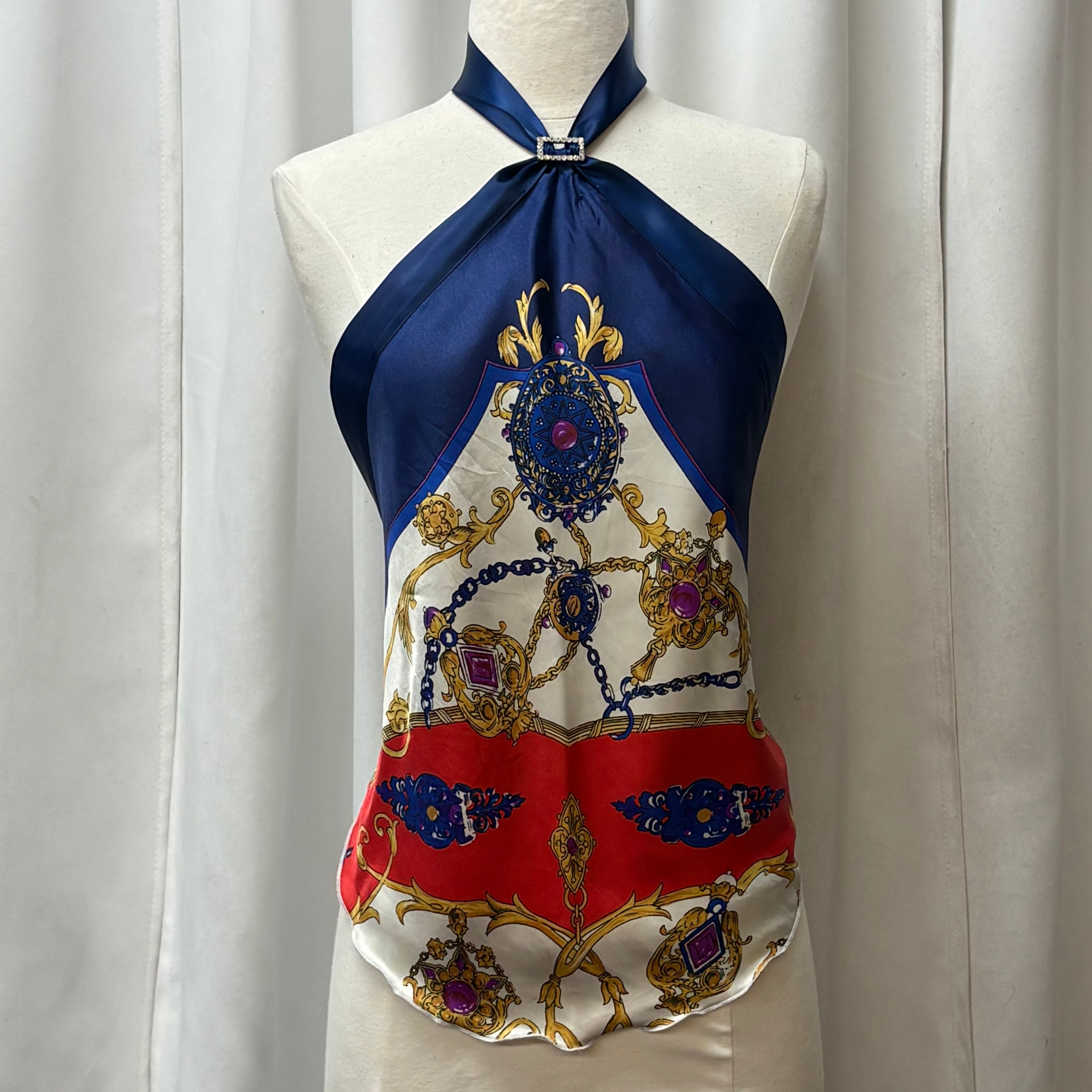 Vintage Scarf Halter Tops