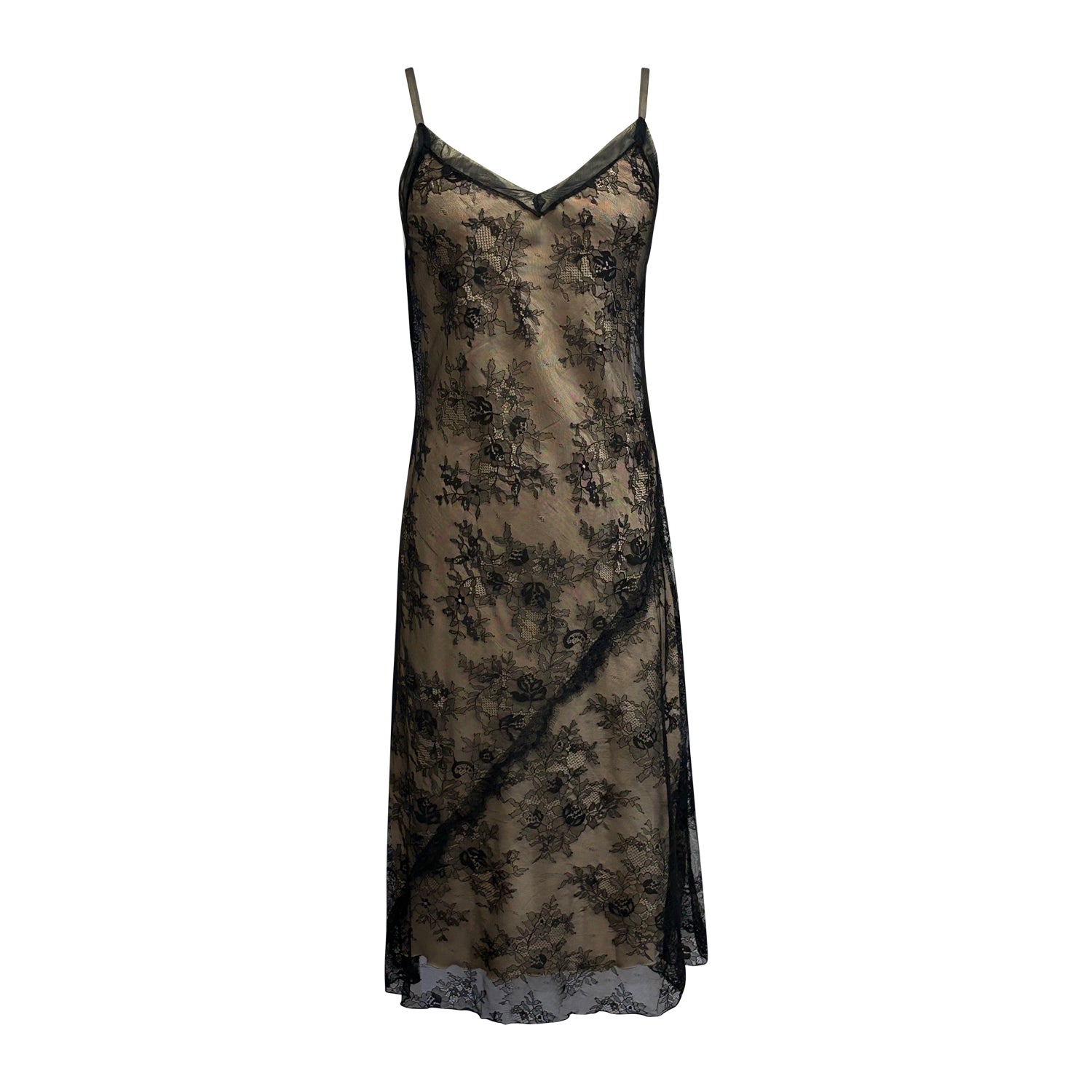 The Nocturne Slipdress | Black Chantilly Lace Dress