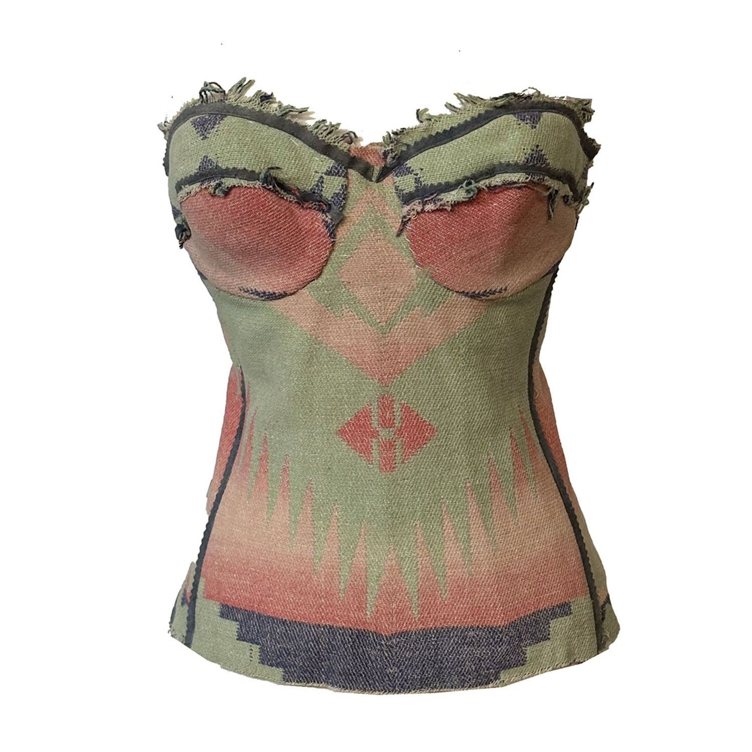 vintage indian blanket bustier