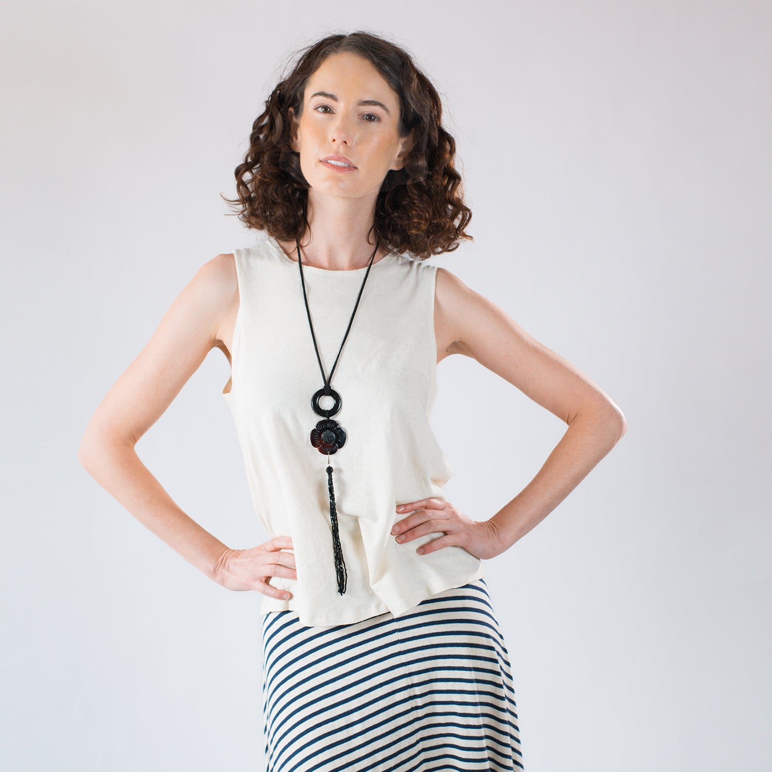 Cleo Sleeveless Hemp T Shirt