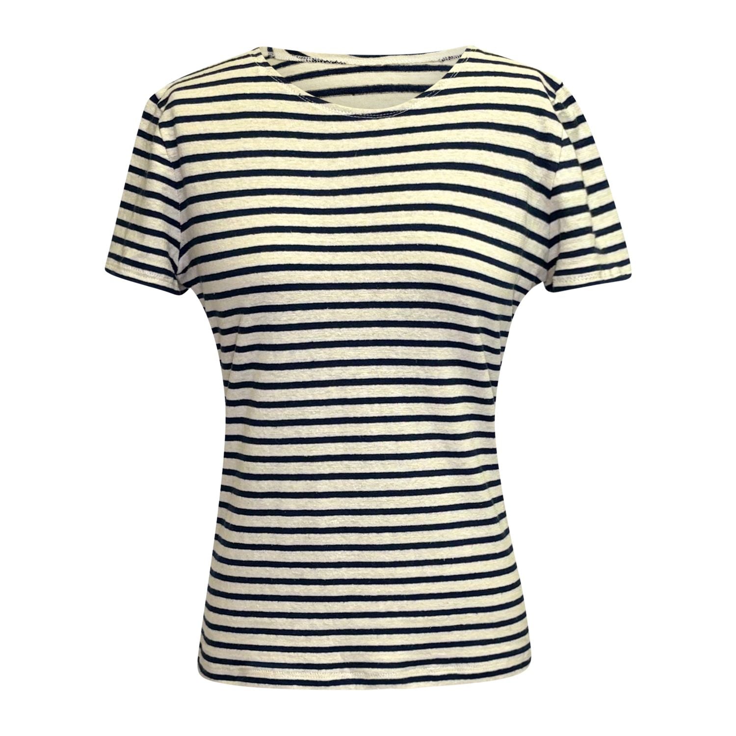striped short sleeve hemp tee