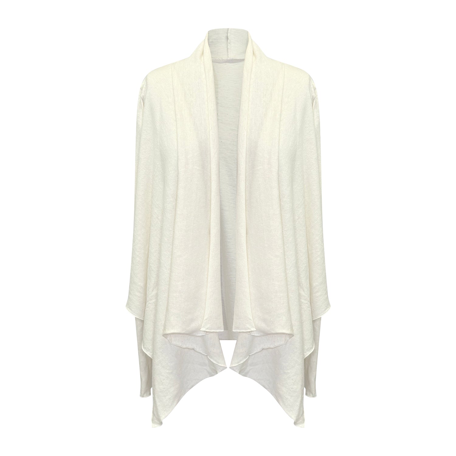 White hemp cotton flutter wrap