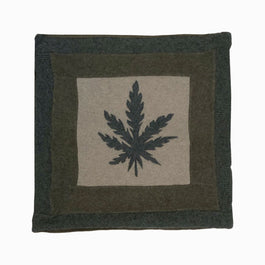 Hemp Applique Pillow 18