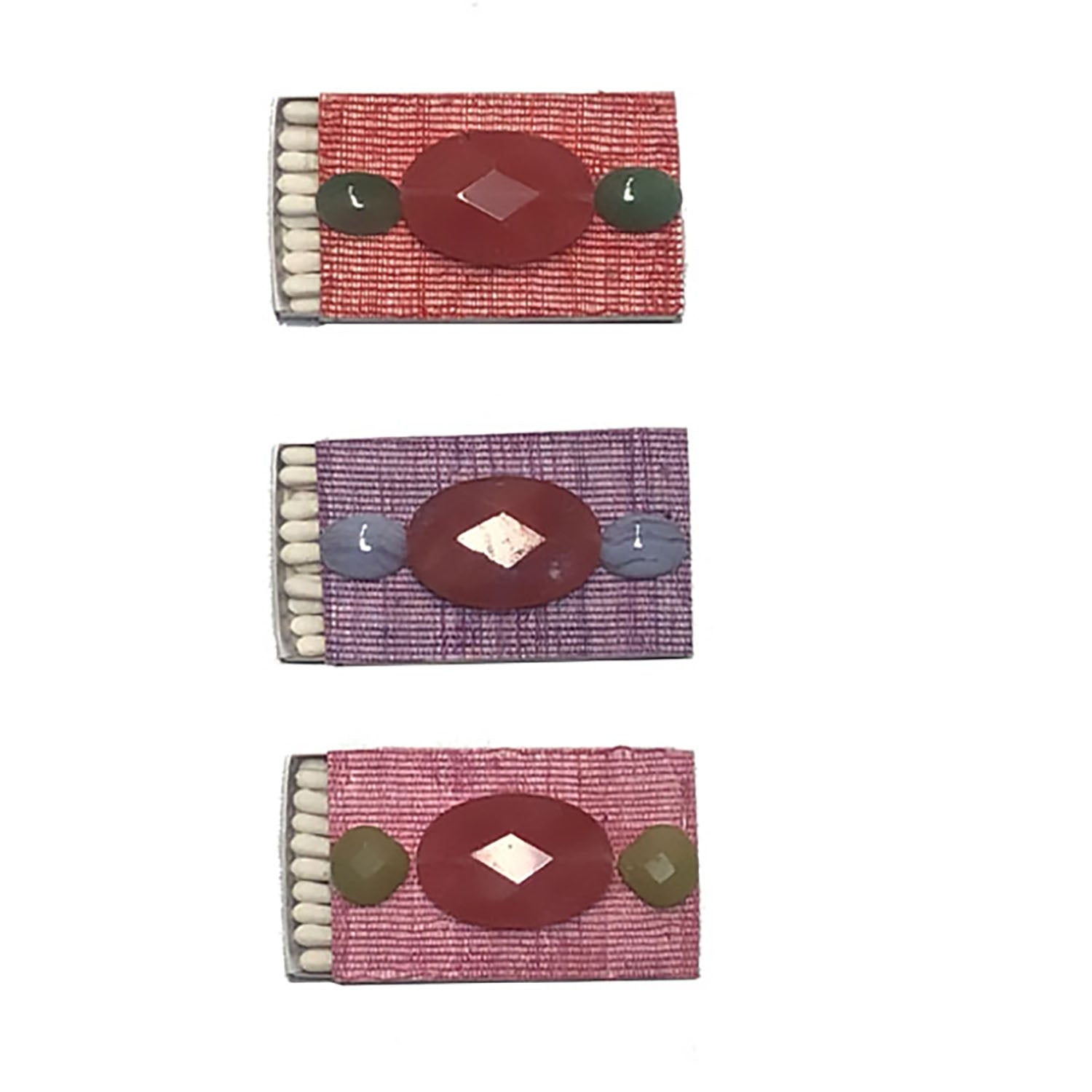 Semiprecious & Pineapple Matchboxes-Brights