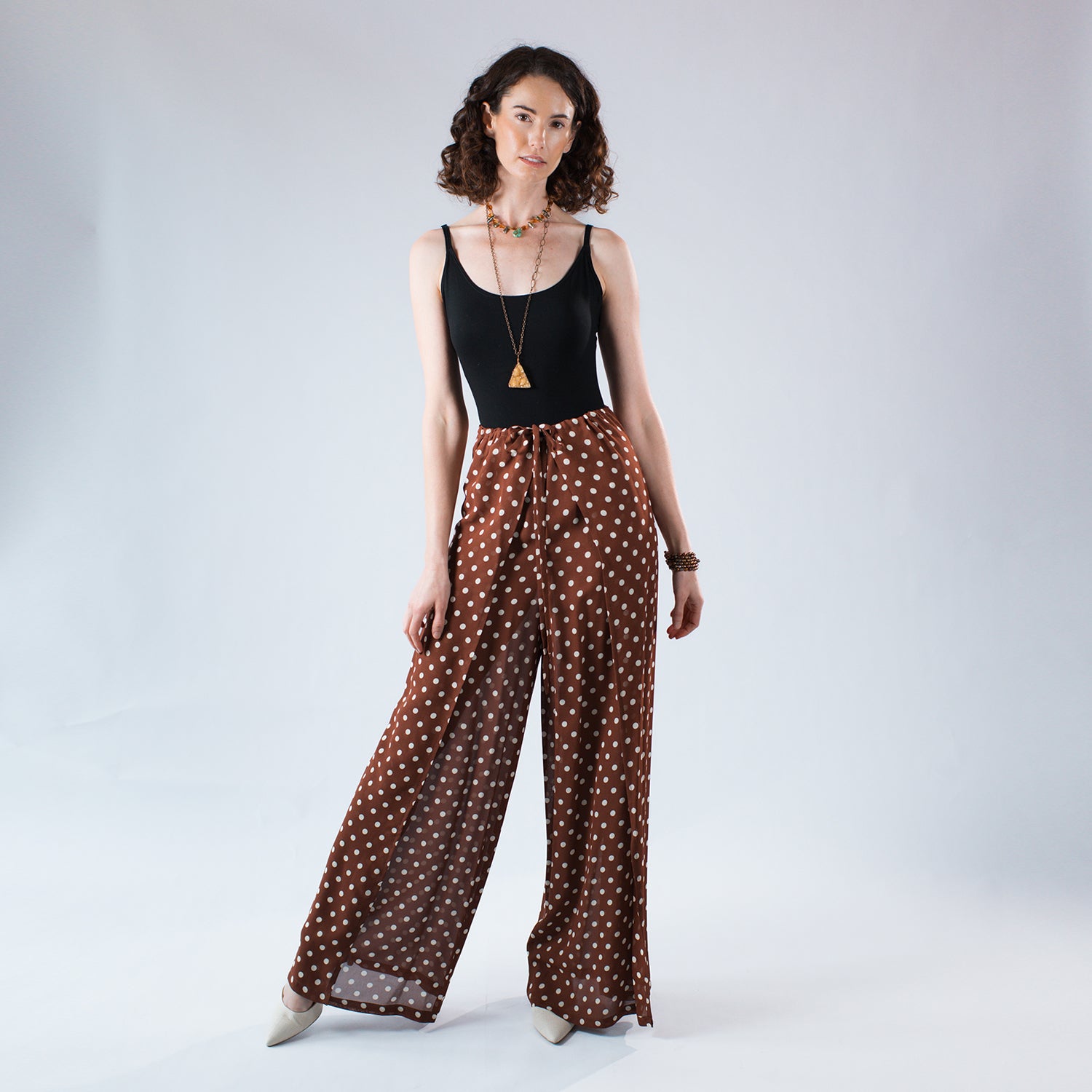 model in the paloma wrap pant