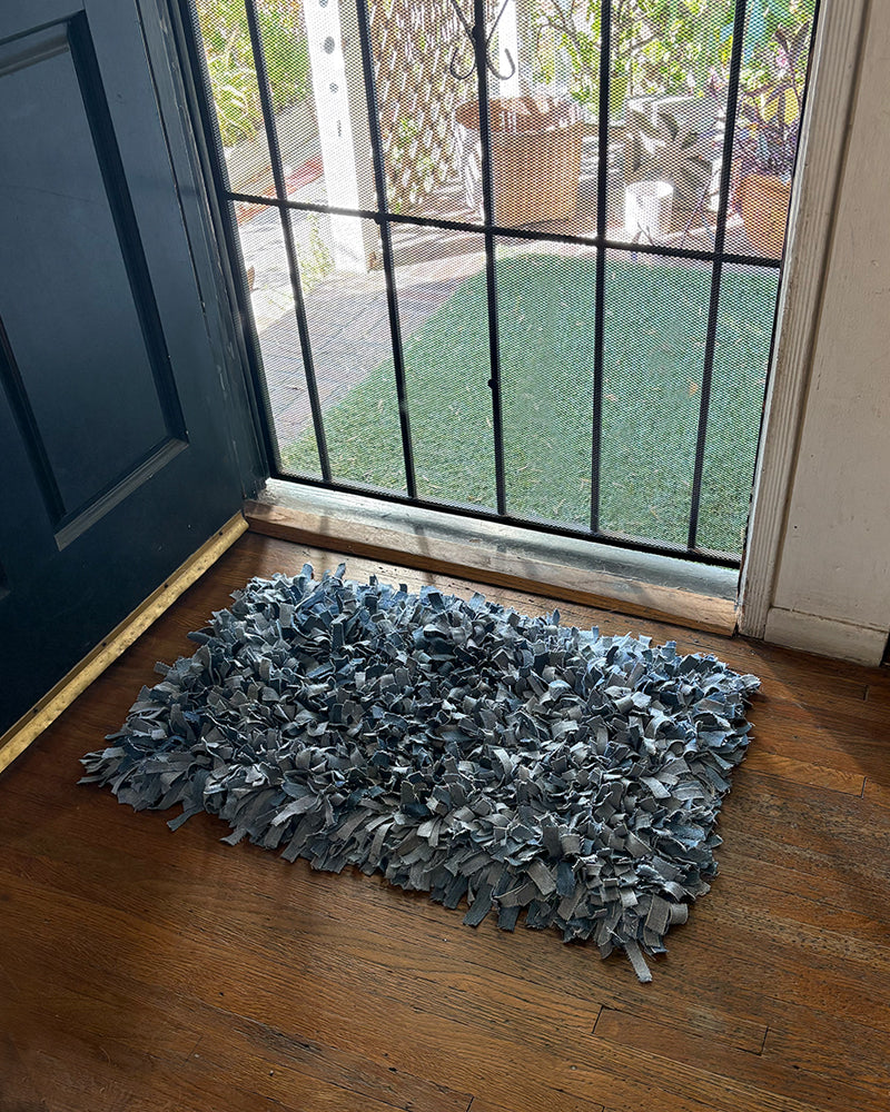 DIY Reclaimed Denim Shag Rug Kit