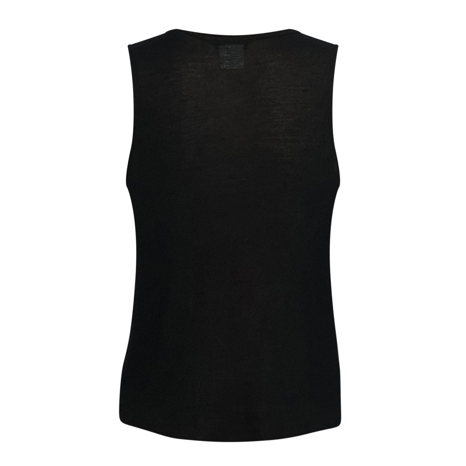 black sleeveless modal Taylor T Shirt 