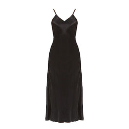 Vivien Slipdress – Hemp/Silk-Black