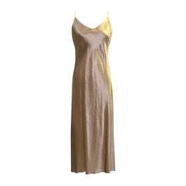 Vivien Slipdress–Hemp/Silk-Champagne