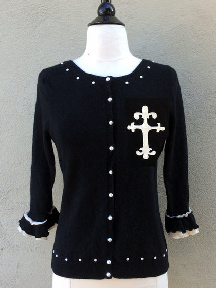 Small / Black / Fleur De Lys
