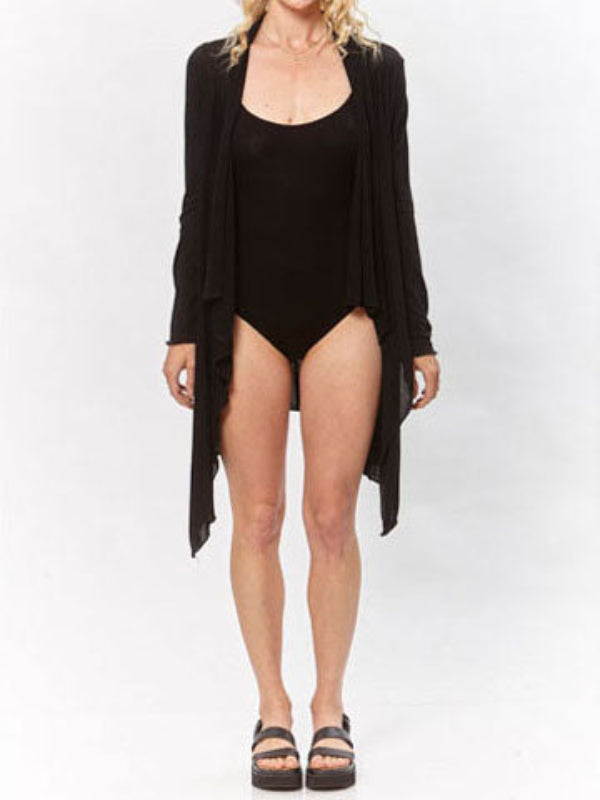 Dana wrap modal top worn open