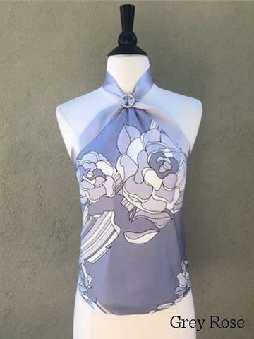 Grey Rose Halter Top