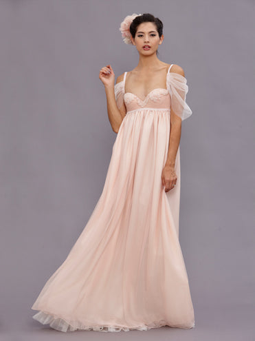 Pink Empire Wedding Dress