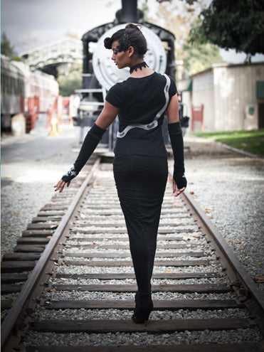 Short Sleeved Snake Sweater